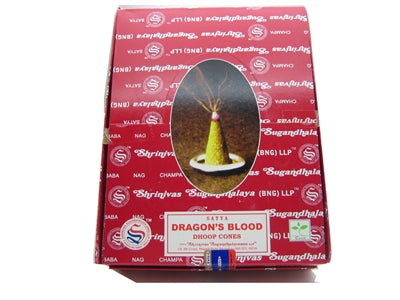 Satya Sandalwood Dhoop Cones (12/box)
