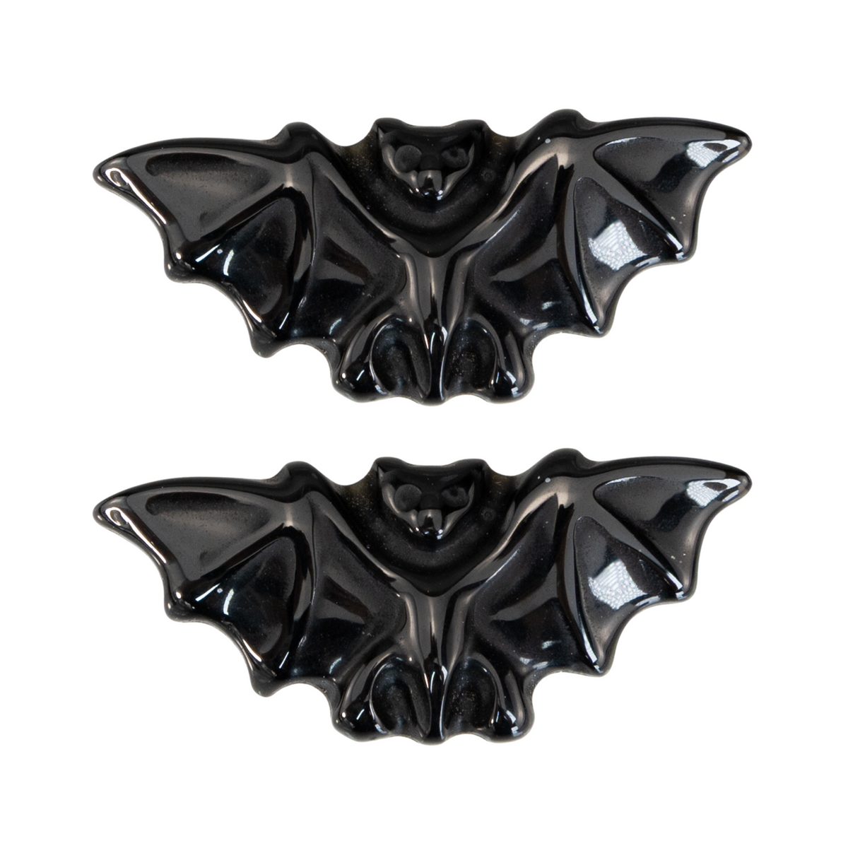 Black Obsidian Carved Bat