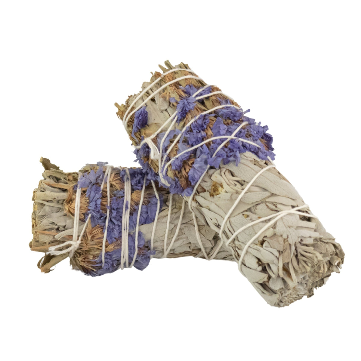 White Sage with Flowers Smudge Stick