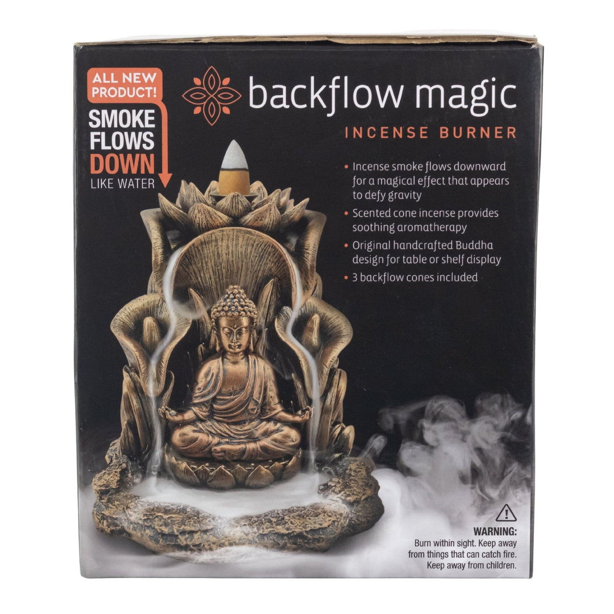 Bronze Buddha Backflow Incense Burner