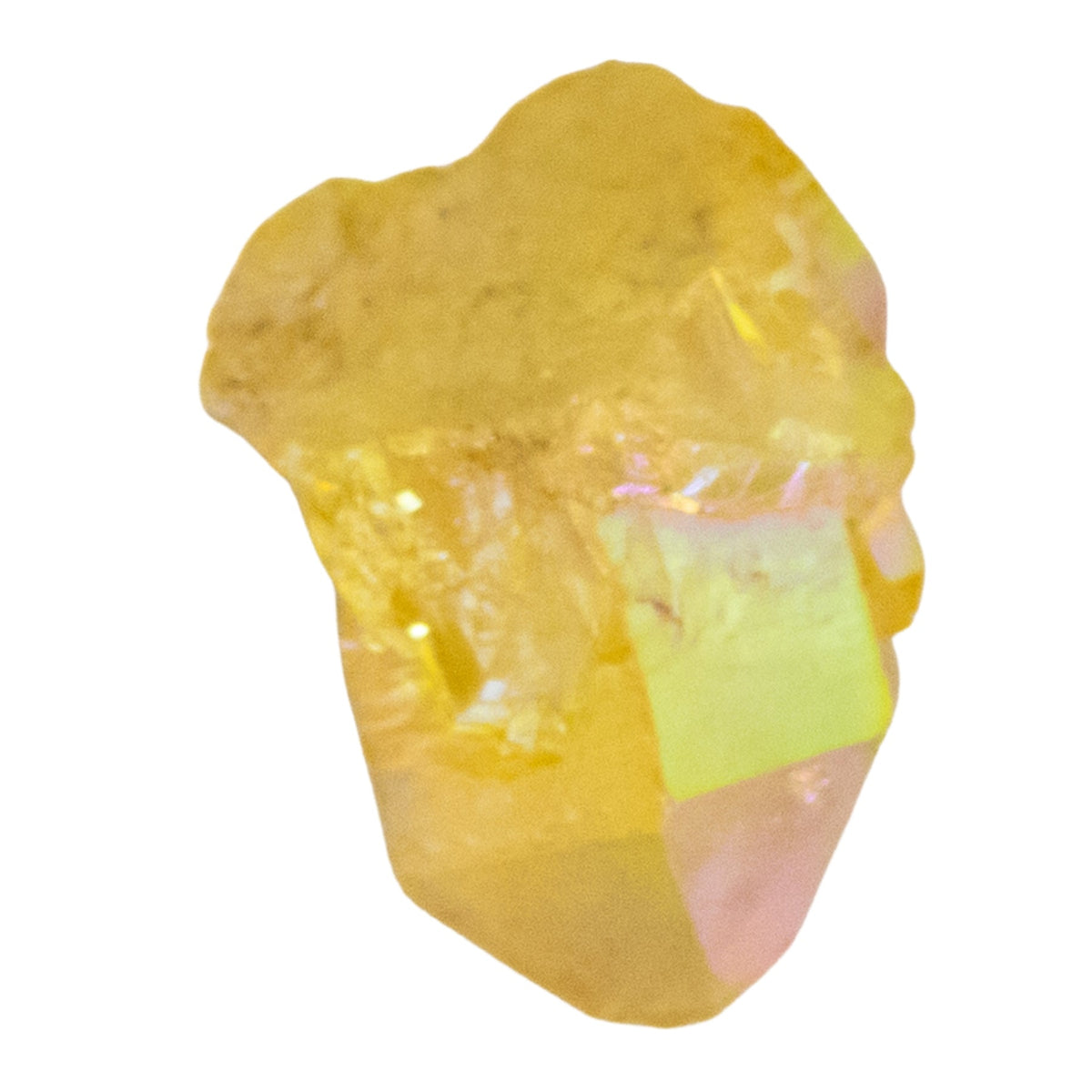 Yellow Aura Quartz Point 1lb