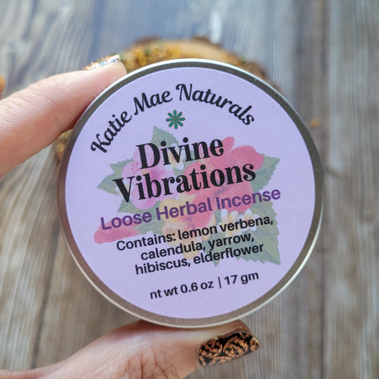 Divine Vibrations Herbal Incense – Floral Herbal Blend for Peace, Harmony & Spiritual Connection