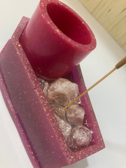 Resin Coffin Votive Holder & Incense Burner