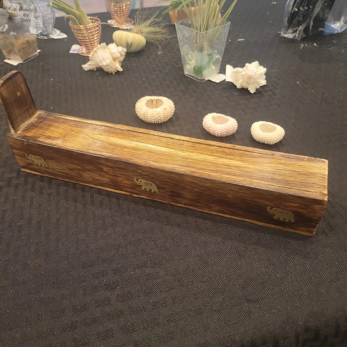 Wooden Long Incense Holder and Storage Box