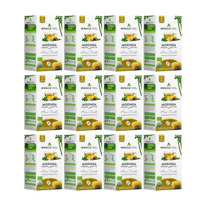 Organic Moringa Tea - Honey & Vanilla - Caffeine-Free Herbal Tea