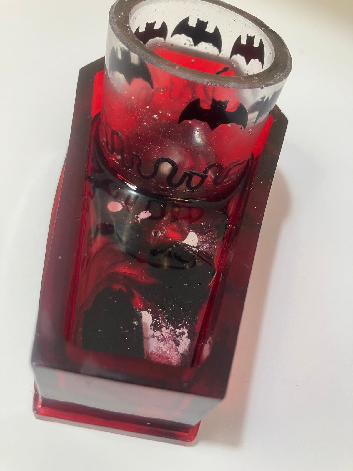 Resin Coffin Votive Holder & Incense Burner