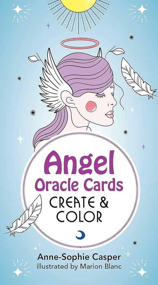 Angel Oracle Cards: Create and Color: 33 Customizable Cards and Step-by-Step Guidebook for Guidance and Self-Reflection (Tarot/Oracle Decks)