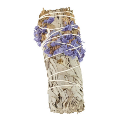 White Sage with Flowers Smudge Stick