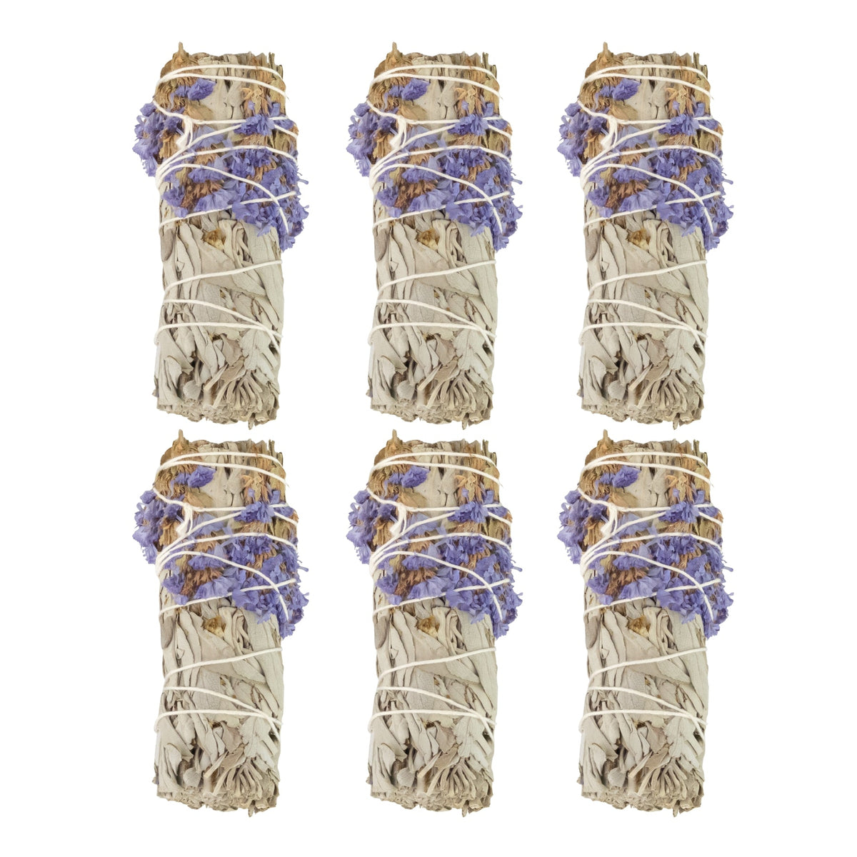 White Sage with Flowers Smudge Stick