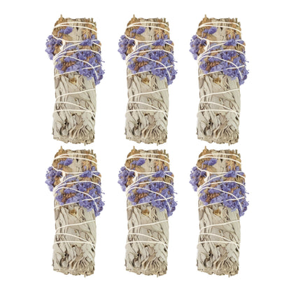 White Sage with Flowers Smudge Stick