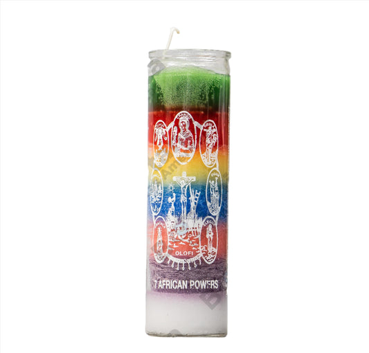 VELA DE 7 COLORES (7 POTENCIAS AFRICANAS)