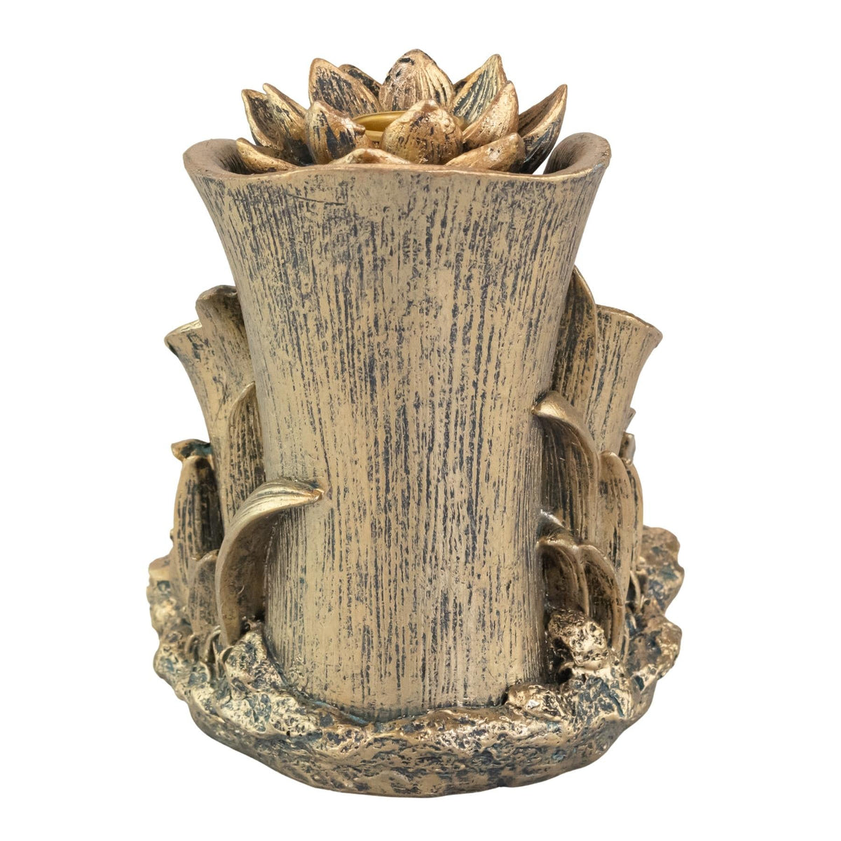 Bronze Buddha Backflow Incense Burner