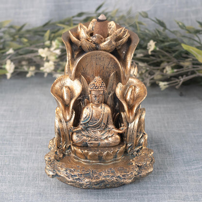 Bronze Buddha Backflow Incense Burner