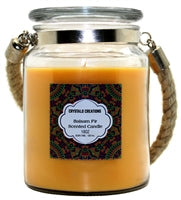 Crystalo Creations 3 in 1, Apple Pie, Cinnamon, Vanilla Scented Candle with Rope Handle, 18 Ounce