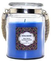 Crystalo Creations 3 in 1, Apple Pie, Cinnamon, Vanilla Scented Candle with Rope Handle, 18 Ounce