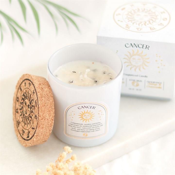 Scented Zodiac Crystal Candle