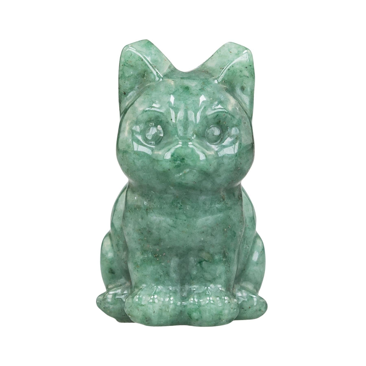 Green Aventurine Cat Statue