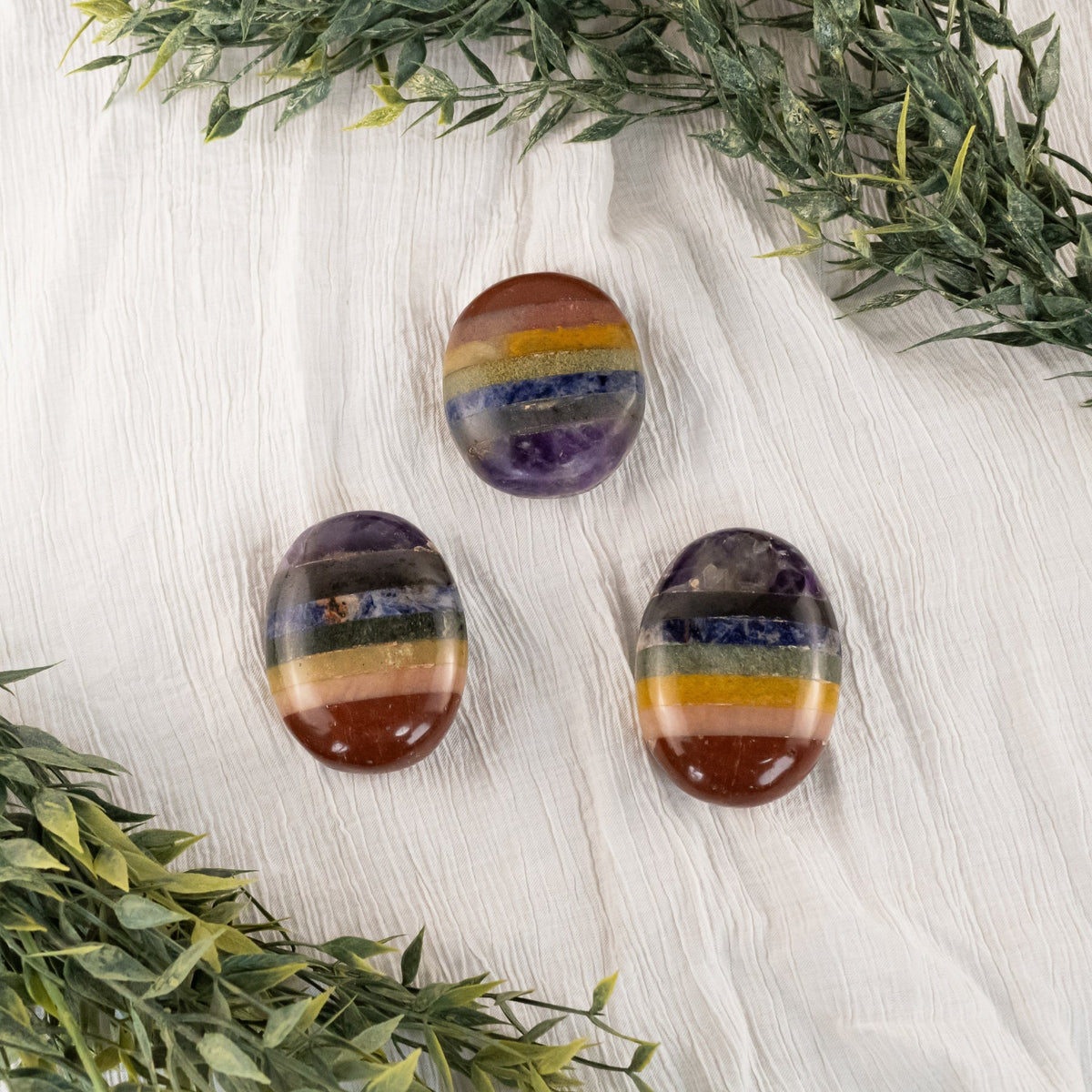 Chakra Large Palm Stone