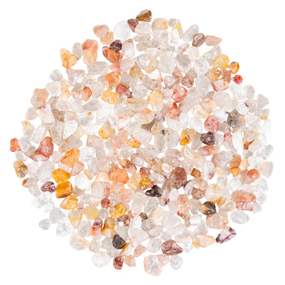 Fire Quartz Crystal Chips 1lb