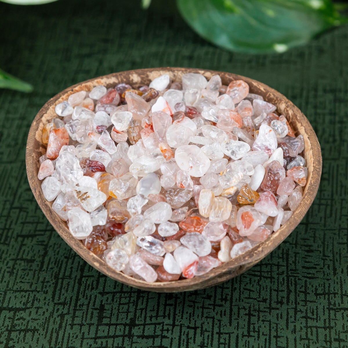 Fire Quartz Crystal Chips 1lb