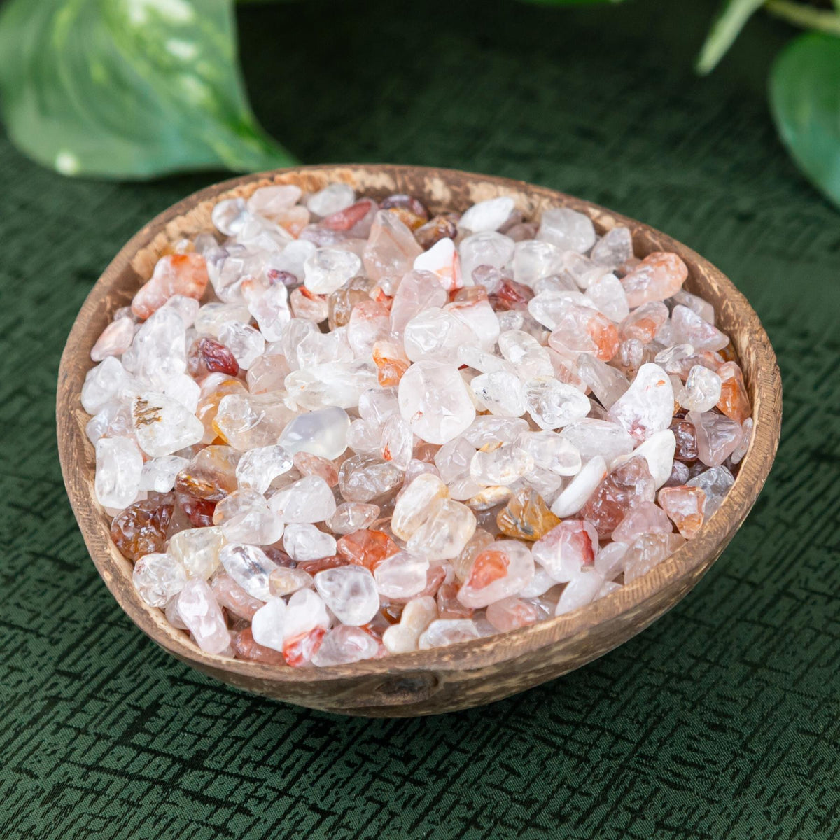 Fire Quartz Crystal Chips 1lb