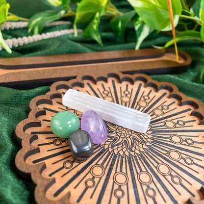 Crystal Grid Incense Burner