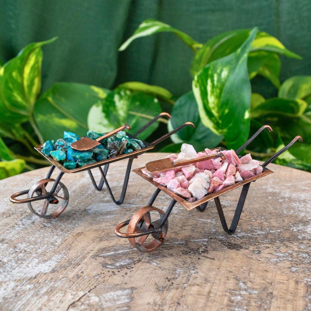 Crystal Chip Wheelbarrow