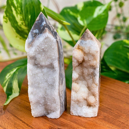 Druzy Clear Quartz Point