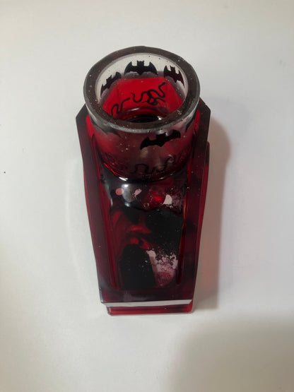 Resin Coffin Votive Holder & Incense Burner