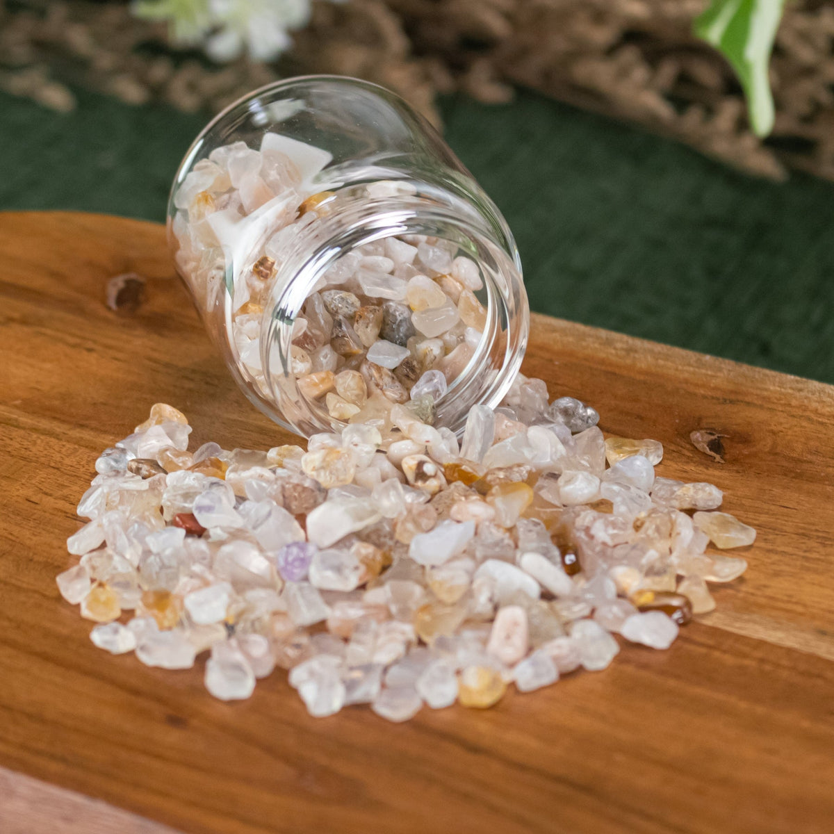 Flower Agate Crystal Chips 1lb