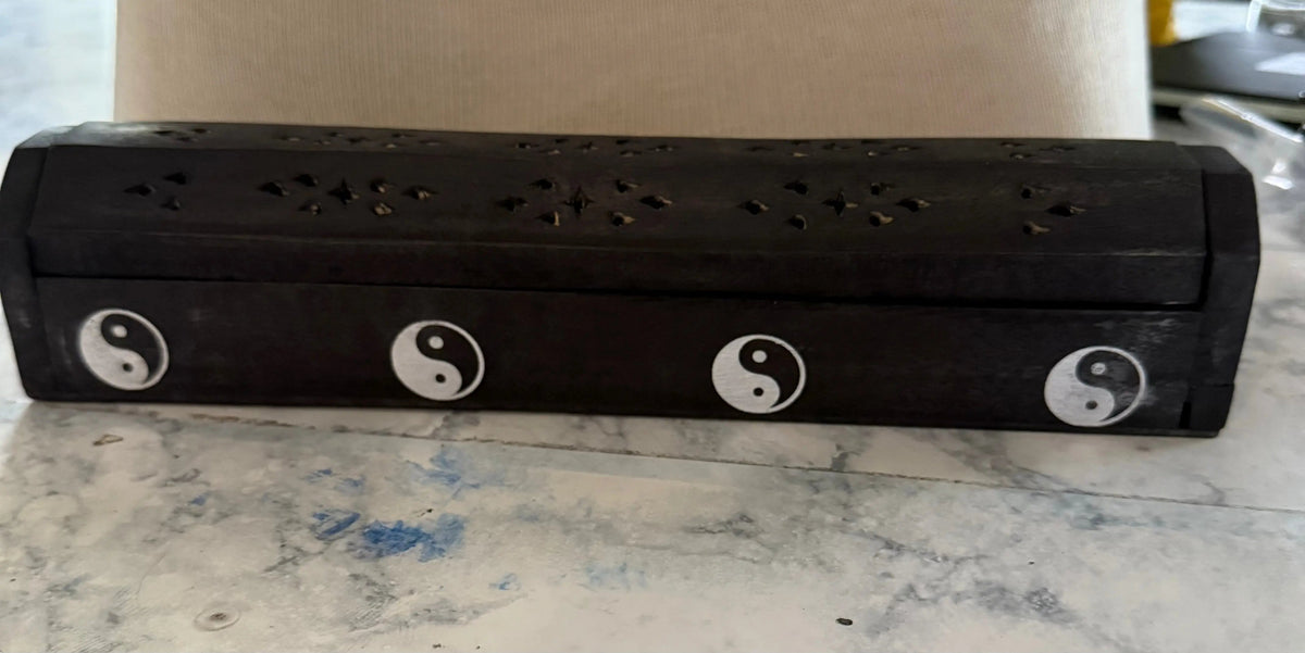 Wooden Long Incense Holder and Storage Box