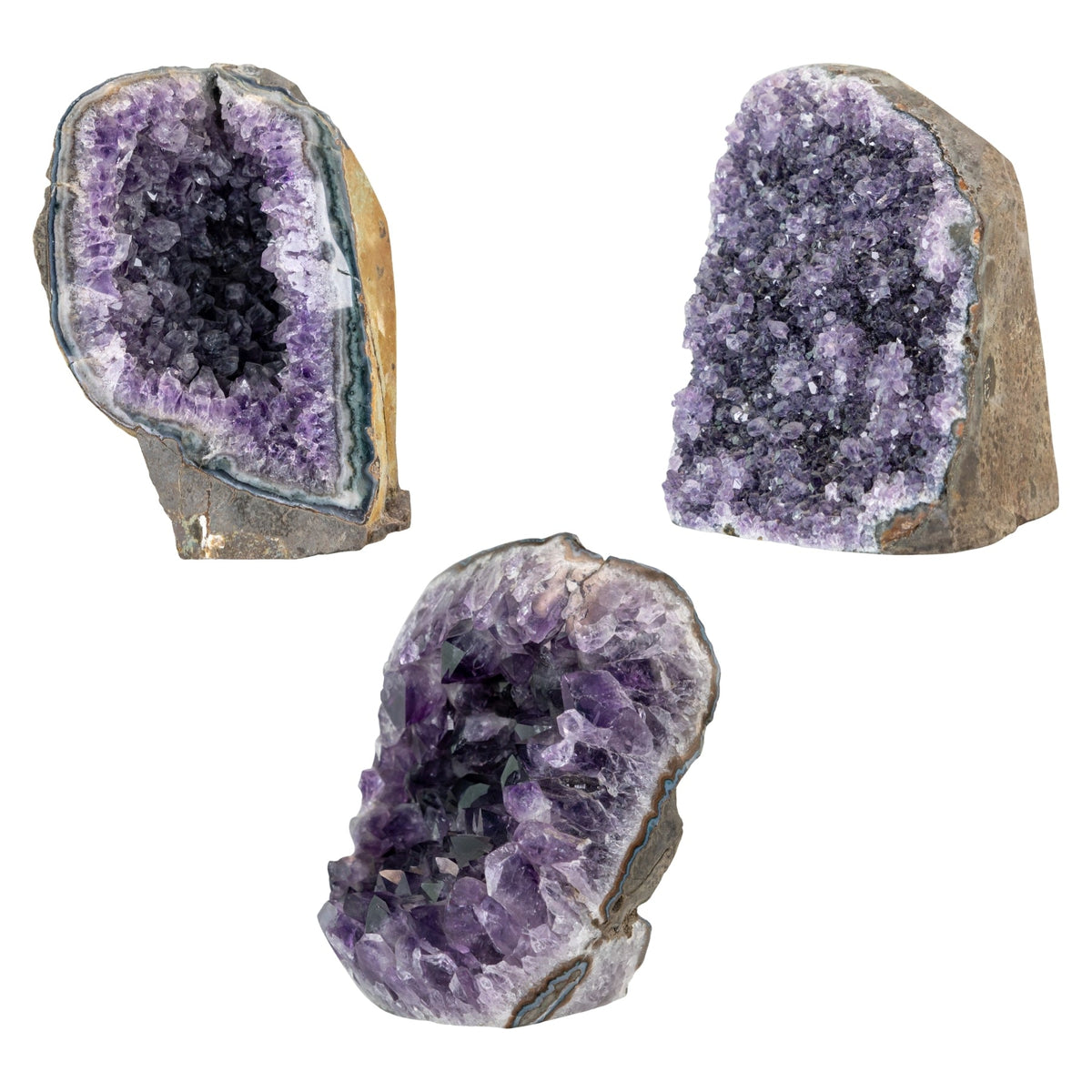 Amethyst Cut Base Geode Cluster