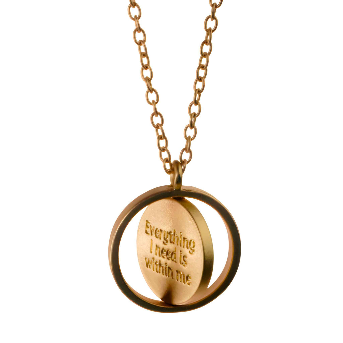 Mantra Medallion Necklace