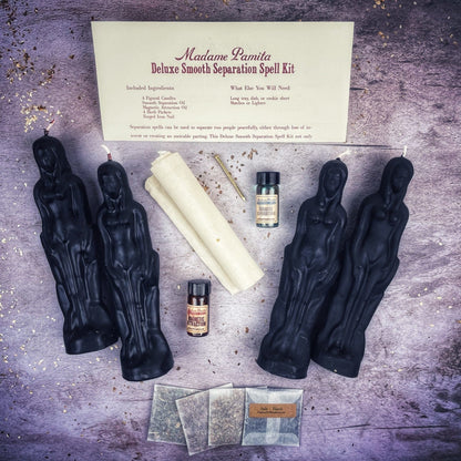 Deluxe Smooth Separation Candle Spell Kit - Female/Female | Peaceful Parting & Love Direction