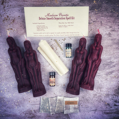 Deluxe Smooth Separation Candle Spell Kit - Female/Female | Peaceful Parting & Love Direction