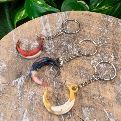 Moon Resin Keychain