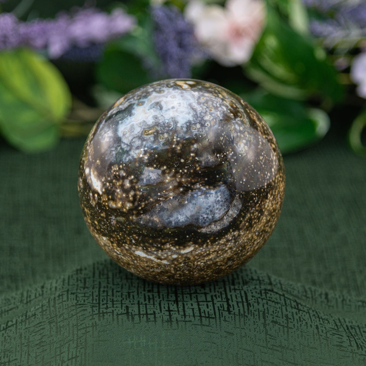 Sea Jasper Crystal Sphere
