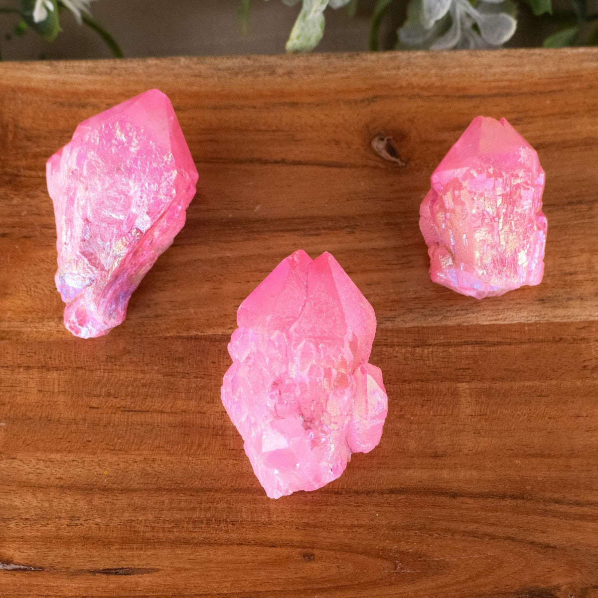 Pink Aura Quartz Point 1lb