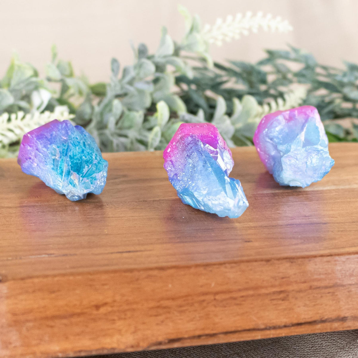 Blue & Pink Aura Quartz Point 1lb