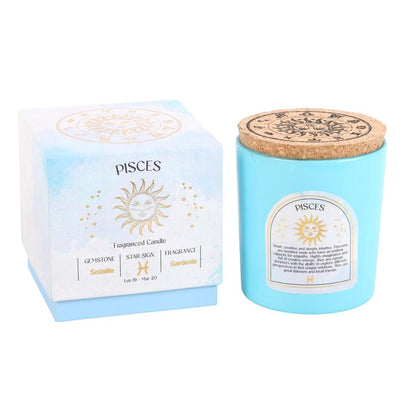 Scented Zodiac Crystal Candle