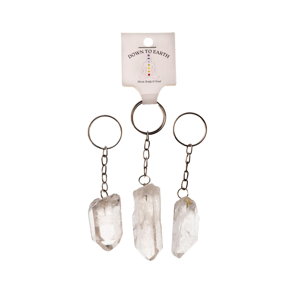 Raw Crystal Keychain