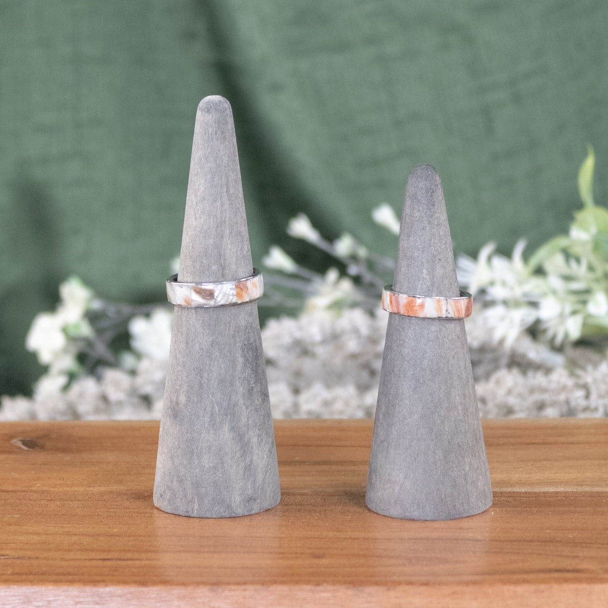 Red Abalone Shell Ring