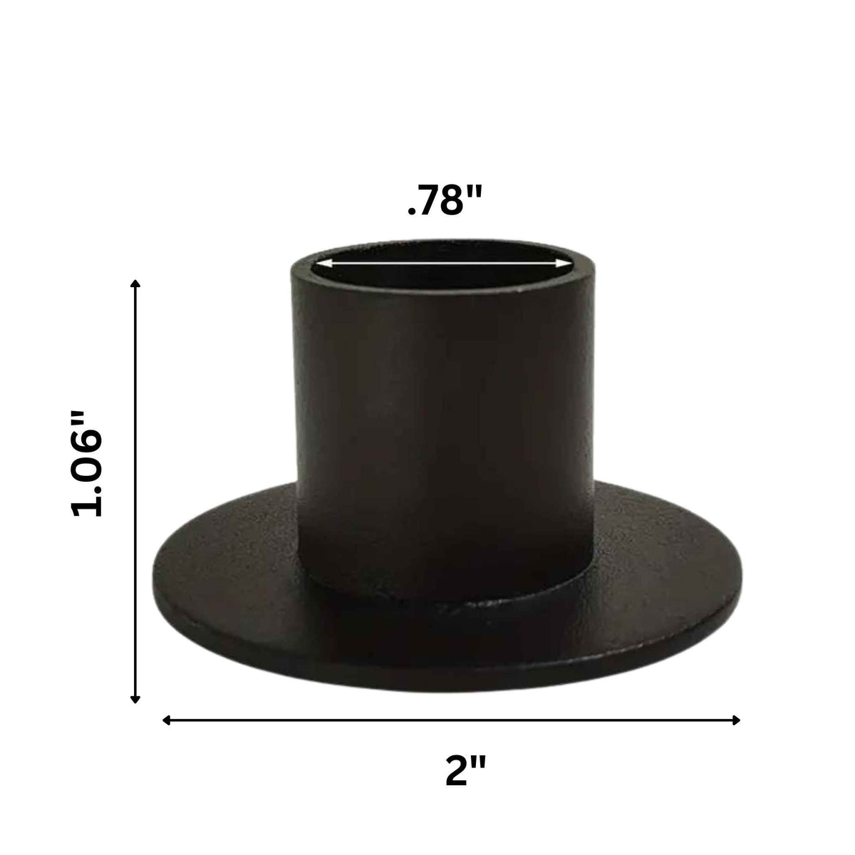 Black Taper Candle Holder
