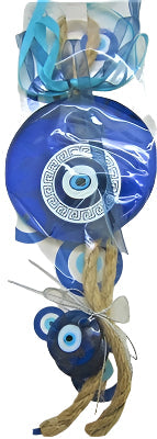Evil Eye - Evil eye with Divination circle and Yarn harness Amulet/Charm 10"
