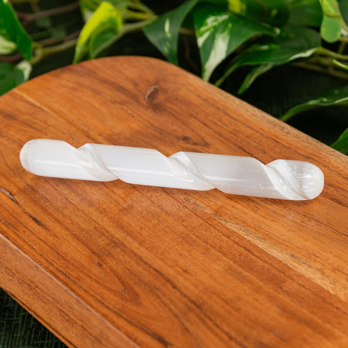 Selenite Spiral Massage Wand