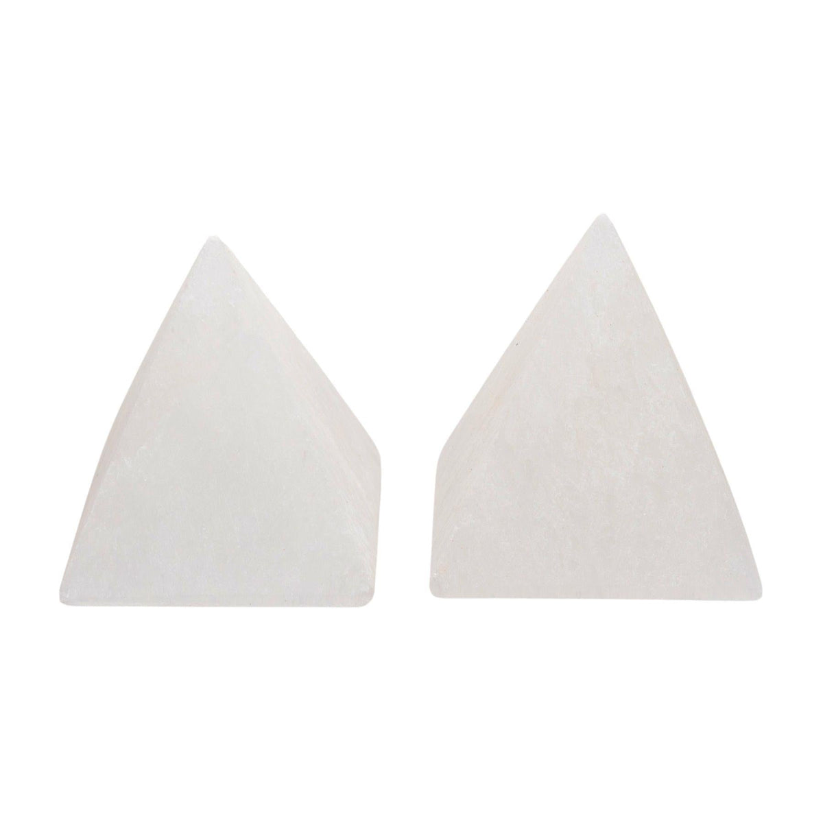 White Selenite Pyramid 2"