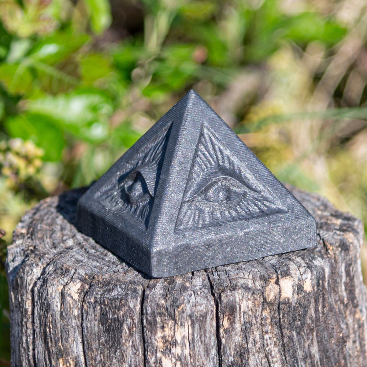 Shungite Evil Eye Pyramid
