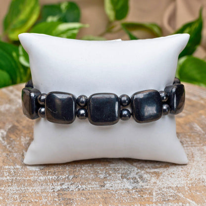 Shungite Square 15mm Bracelet