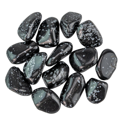 Snowflake Obsidian Tumbled 1lb
