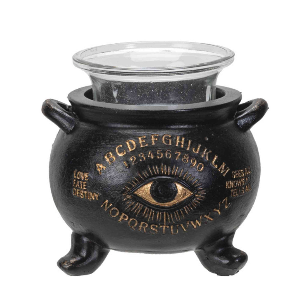 Spirit Board Cauldron Votive Holder